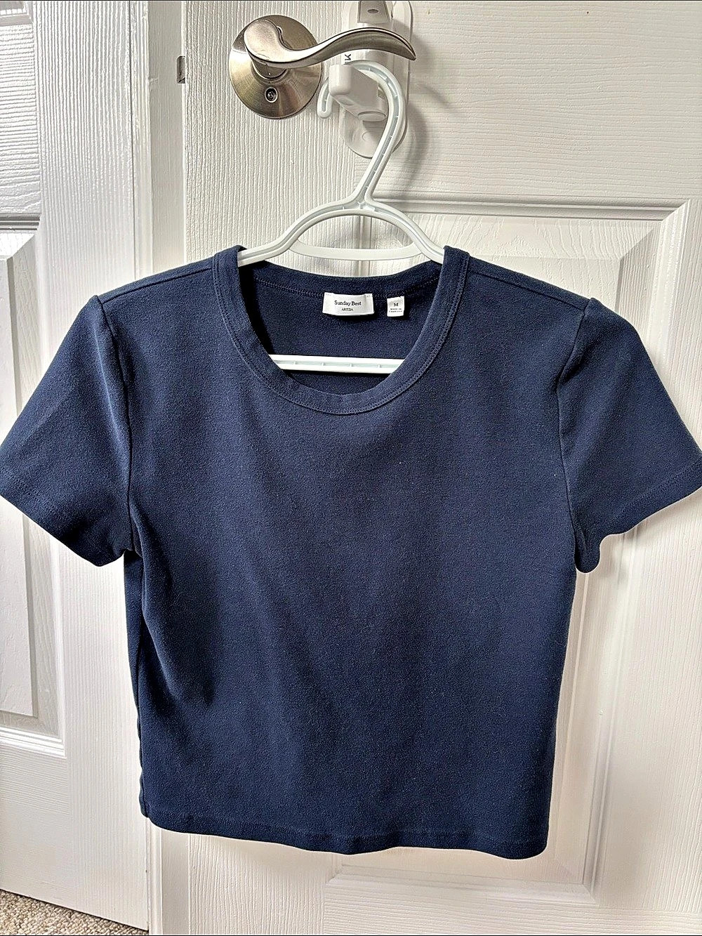 Sunday Best Little Ribbed T-Shirt Blue Medium